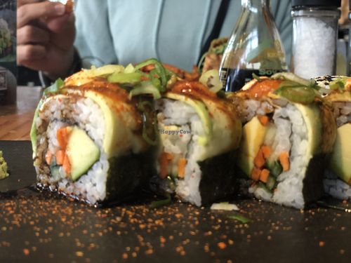 Vegan Sushi  at Milk on the Beach in Hermanus