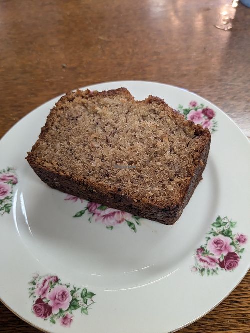 Coconut banana loaf at The Modern Rose Hollywood in Hollywood