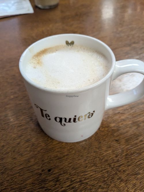 Almond pistachio latte at The Modern Rose Hollywood in Hollywood