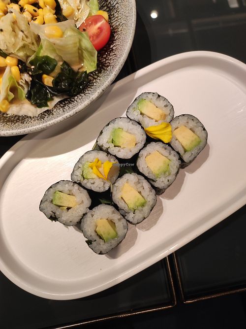 Avocado sushi at Miho Sushi in Madrid