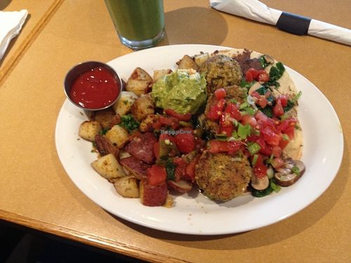 mexican vegan brunch at Stella's - Plug In in Winnipeg