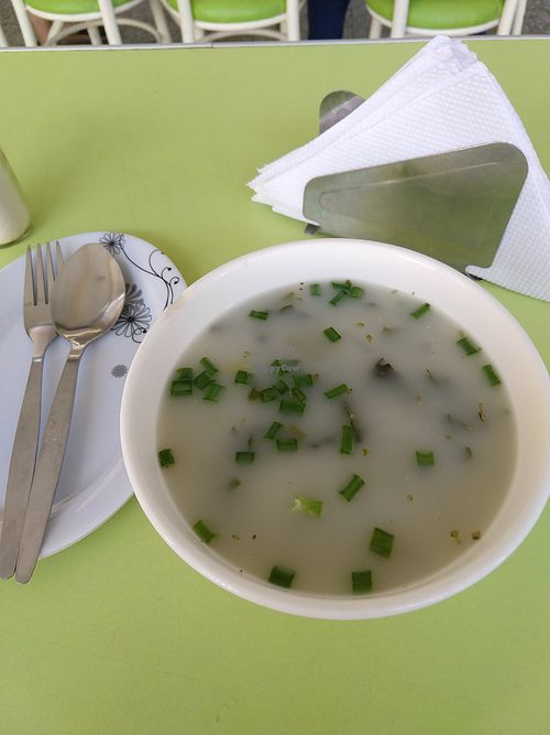 Caldo blanco at Ebenezer - De Mayo in Tacna