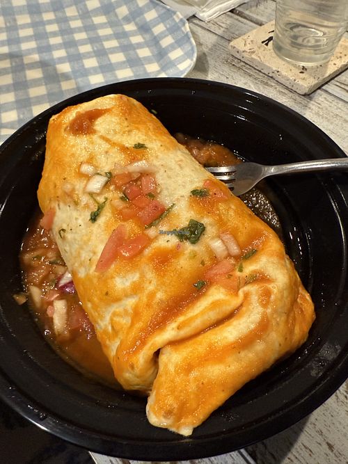Vegan burrito   at Las Margaritas in Slingerlands