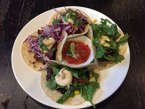 Vegan tacos at The Reverence Hotel in Footscray
