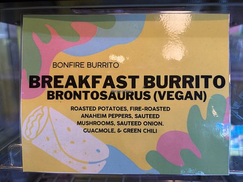 Vegan burrito option 🌯   at HELLOFOOD in Denver