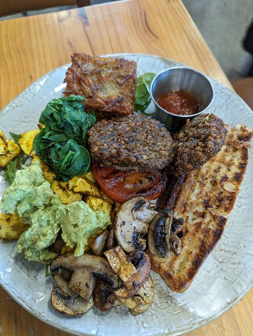 Beached vegan at Dune Cafe in Christchurch