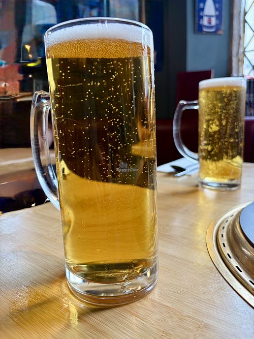 Kirin Ichiban to wash it down    at Nagomi in Cheltenham