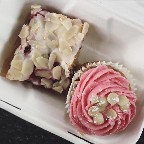 Yummy cakes from the counter! at Rice Up Wholefoods in Southampton