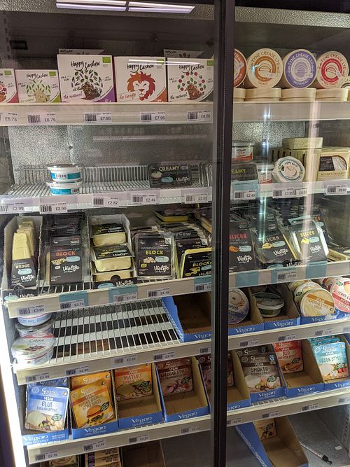 Chilled section at Rice Up Wholefoods in Southampton