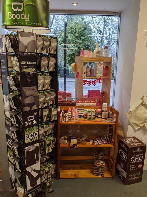Bamboo underwear at Rice Up Wholefoods in Southampton