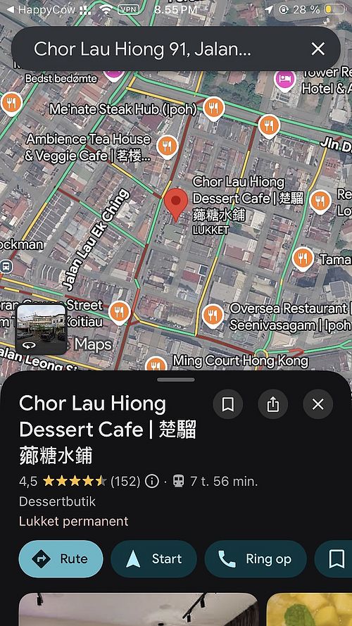   at Chor Lau Hiong in Ipoh