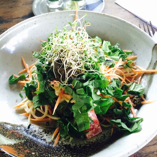 healthy bowl at The Garden Kafe at The Yoga Barn in Ubud