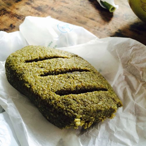 gluten-free basil bread at The Garden Kafe at The Yoga Barn in Ubud