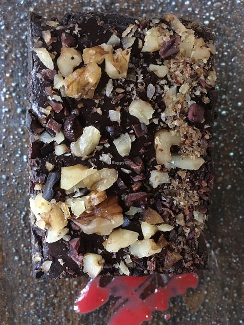 Chocolate nut cake at The Garden Kafe at The Yoga Barn in Ubud