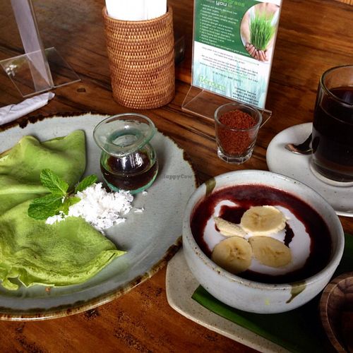 good breakfast at The Garden Kafe at The Yoga Barn in Ubud