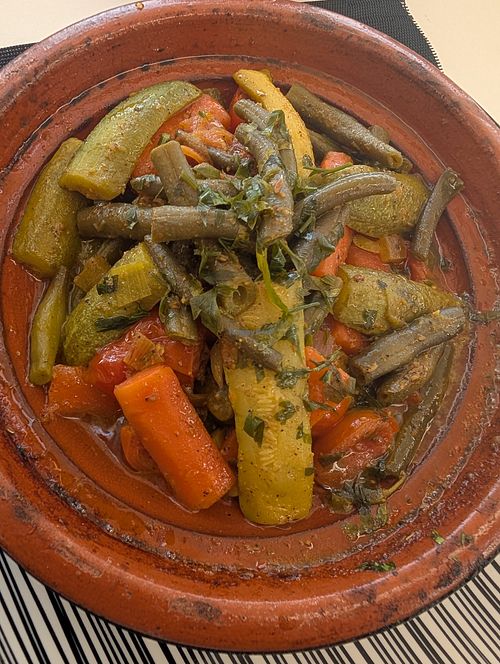 Veg tagine at Taha The Grandson in Agadir