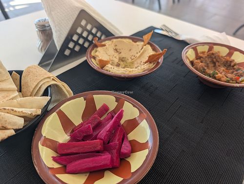 Hummus at Taha The Grandson in Agadir