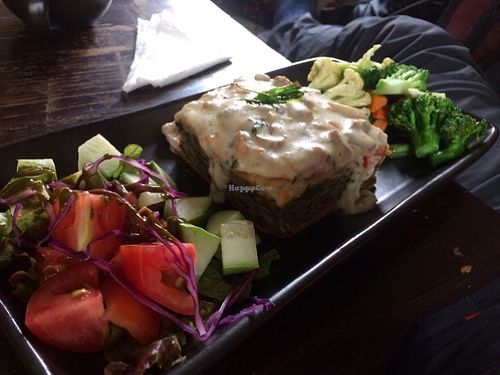 spinach pie at Places Restaurant and Bar in Kathmandu