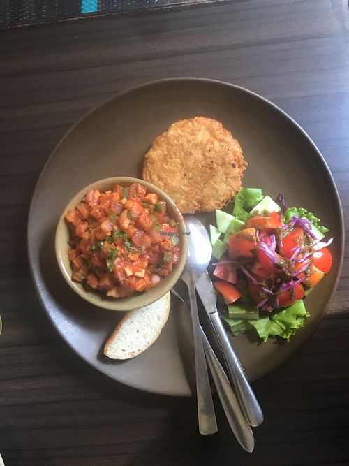 Vegan breakfast  at Places Restaurant and Bar in Kathmandu
