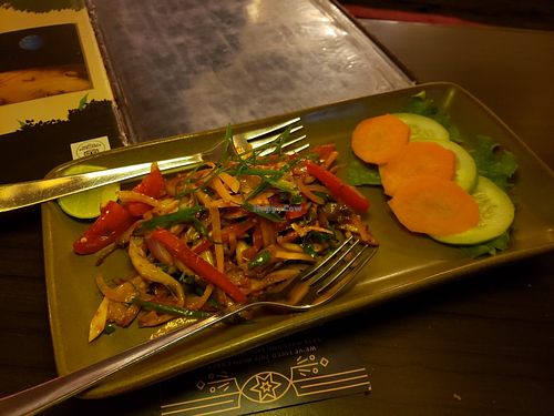 mushroom sadeko. tasty at Places Restaurant and Bar in Kathmandu