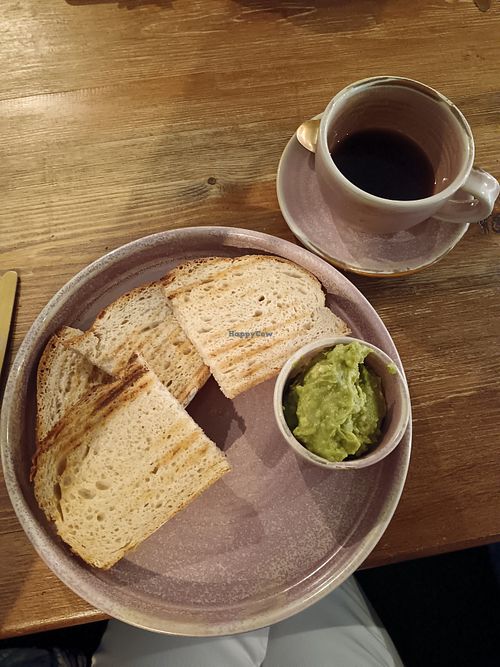 Plain avocado on sourdough toast without spread (my personal preference), very tasty. at SK15 Bar & Bistro in Stalybridge
