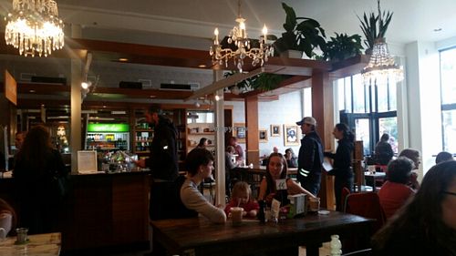 inside at Harlow in Portland