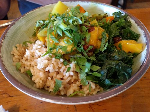 Yellow Curry Bowl at Harlow in Portland