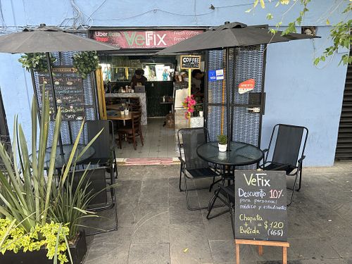 Outside  at Roots in Mexico City