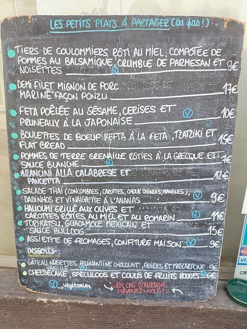 Vegetarian dishes can be made vegan at La Fourchette in Amboise