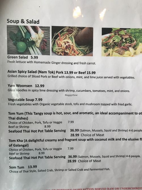 menu (Jan 2025)  at Kin Khao Thai & Sushi Bar in Valparaiso