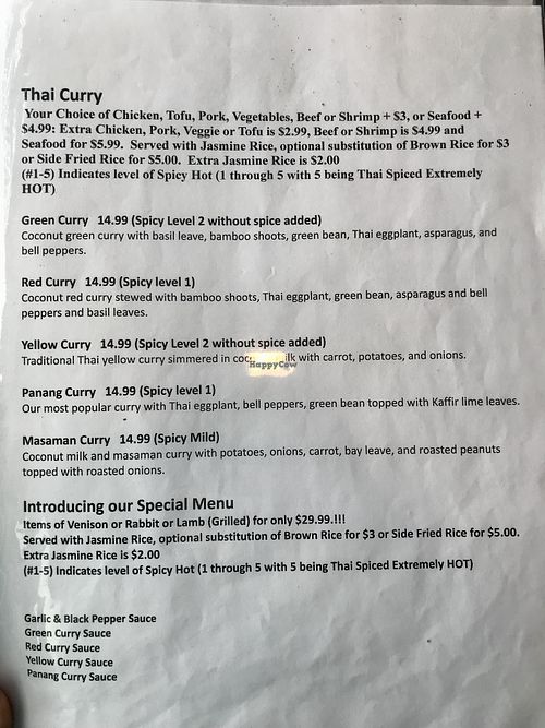 menu (Jan 2025)  at Kin Khao Thai & Sushi Bar in Valparaiso