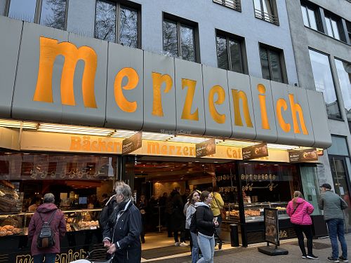 Outside the bakery     at Bäckerei Merzenich in Cologne