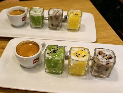 Café gourmand at Bếp Việt in Paris