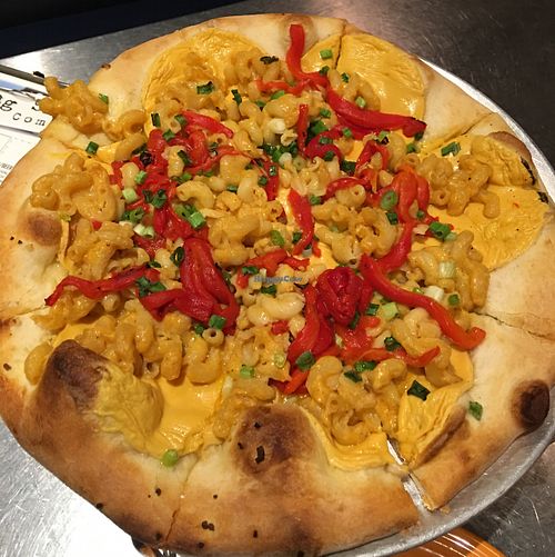 Silurian vegan pizza!  at Flying Saucer Pizza Company in Salem