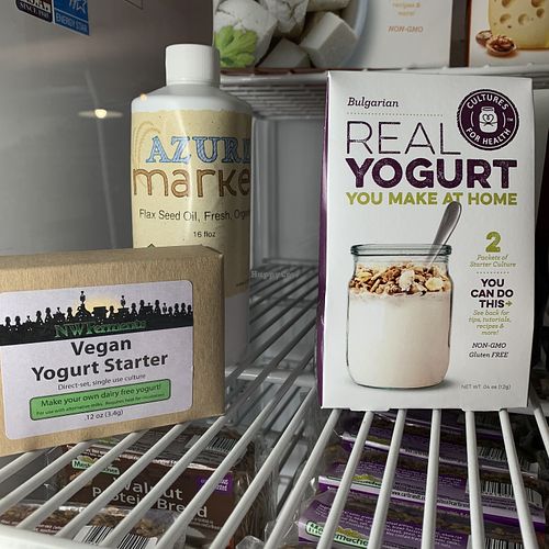 Vegan starter but no vegan yogurt at Frontier Trading Post in Seward