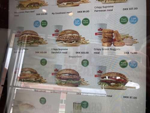 plantbased menus  at MAX in Ringsted