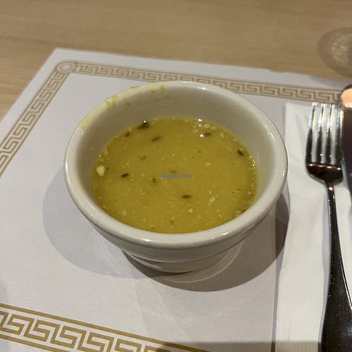 lentil dahl soup (complimentary)  at Himalayan Grill  in San Diego