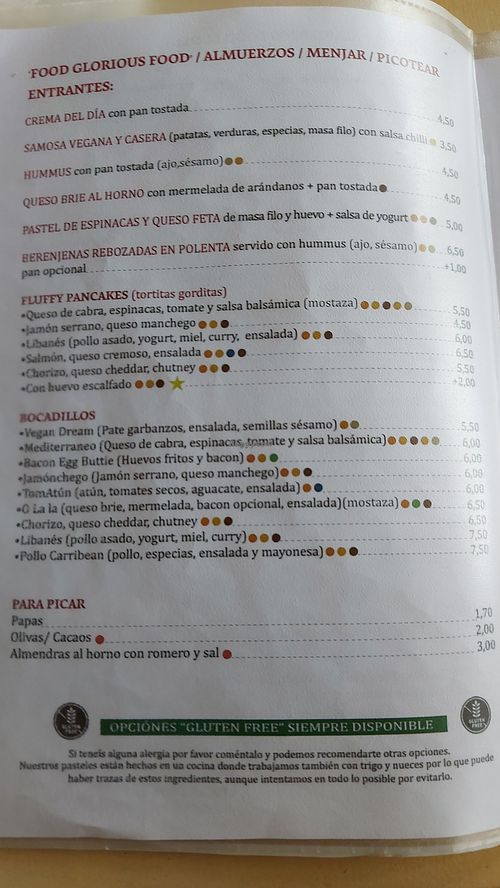 Menú at La Ola Fresca in Valencia