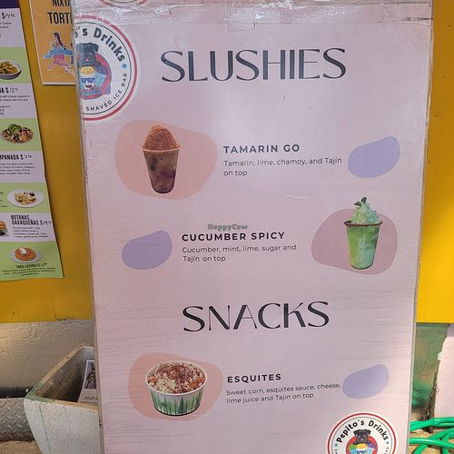 Slushies at Vegano Mexicano in Portland