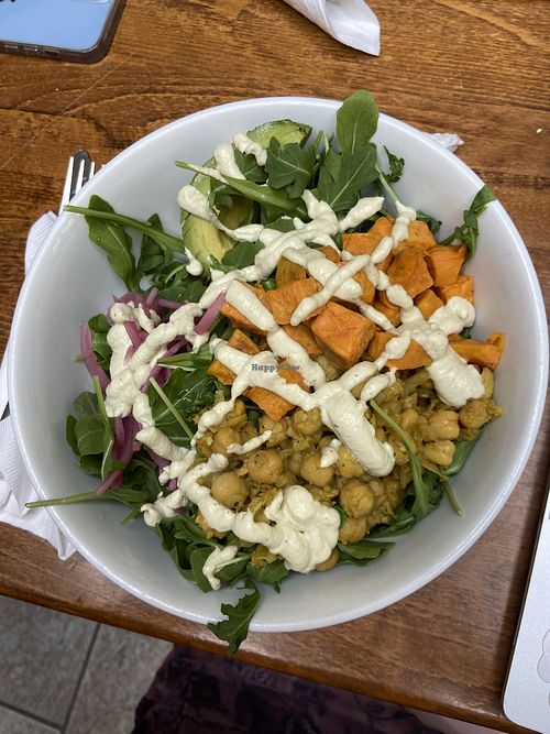 Curried Chickpea Bowl  at Open City At the National Cathedral in Washington
