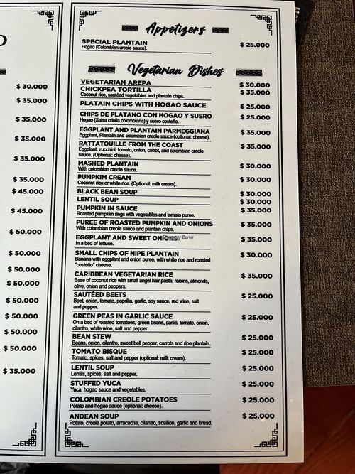 Vegetarian options all appear to be available without dairy.  at Life is Good Cartagena in Bolivar