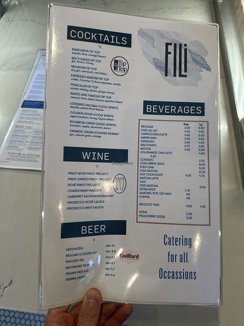 at Cafe Fili in Baltimore