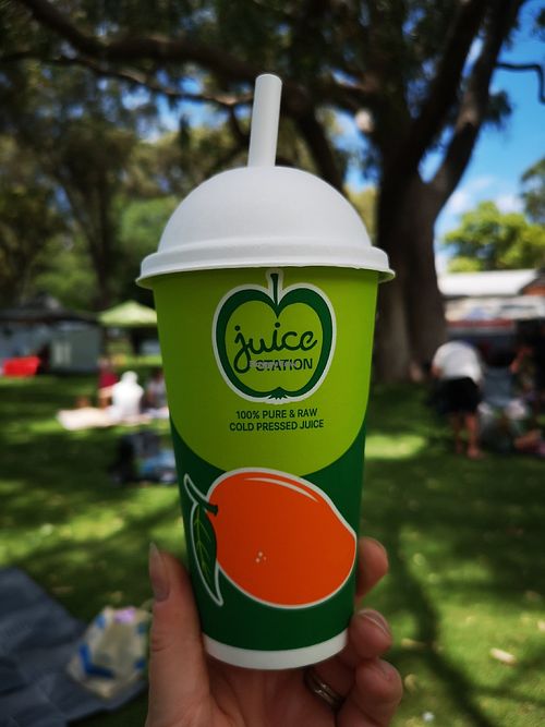 Decent size cup at Juice Station in Bayswater