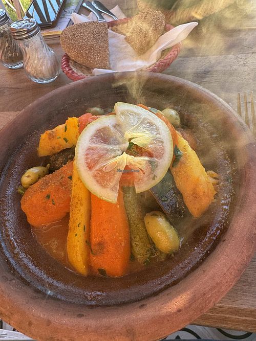 Tajin vegan  at Zaman Food in Marrakech