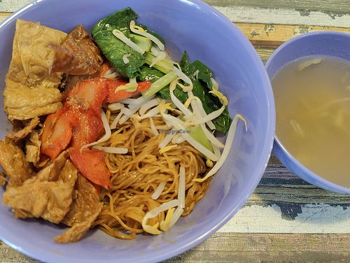 dry noodles  at Jia Jia Vegetarian 佳佳素食 - Eunos in Central Singapore