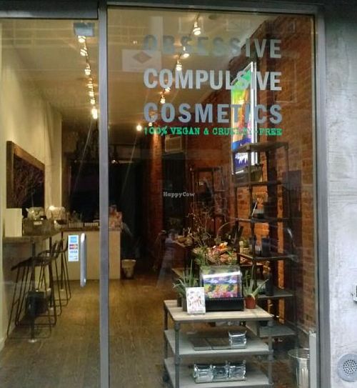storefront at Obsessive Compulsive Cosmetics in New York City