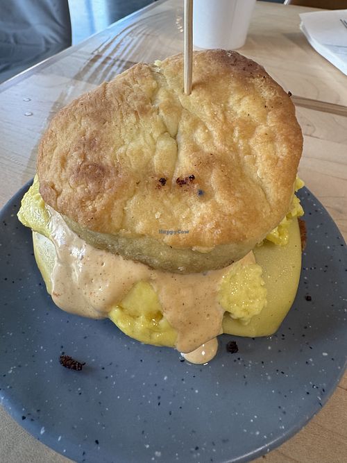 Vegan breakfast sandwich   at Bearcat Baked in New Orleans