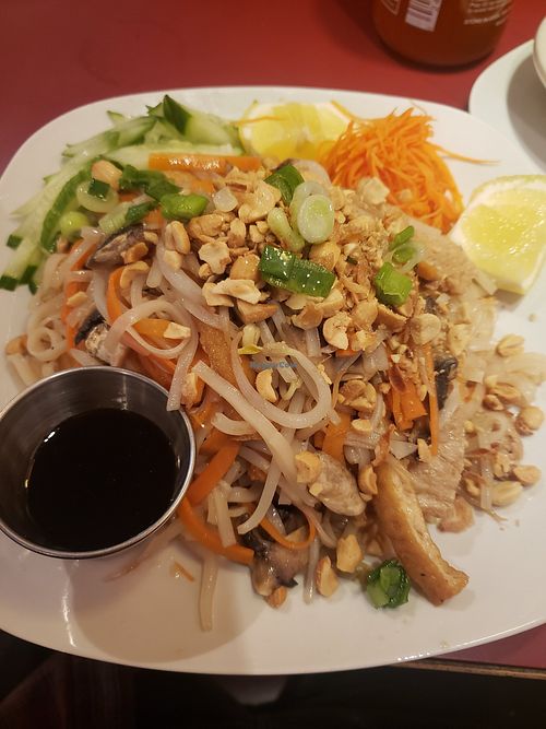 Pad Thai is good and not overly sweet at Top Vegan in New Paltz