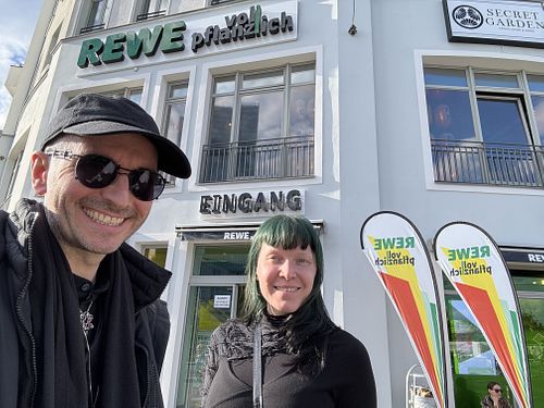 store front  at REWE Voll Pflanzlich in Berlin