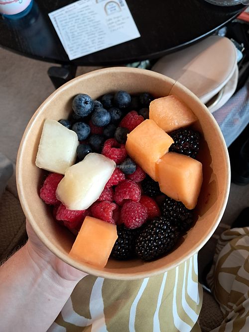 Fruit from the salad bar at REWE Voll Pflanzlich in Berlin